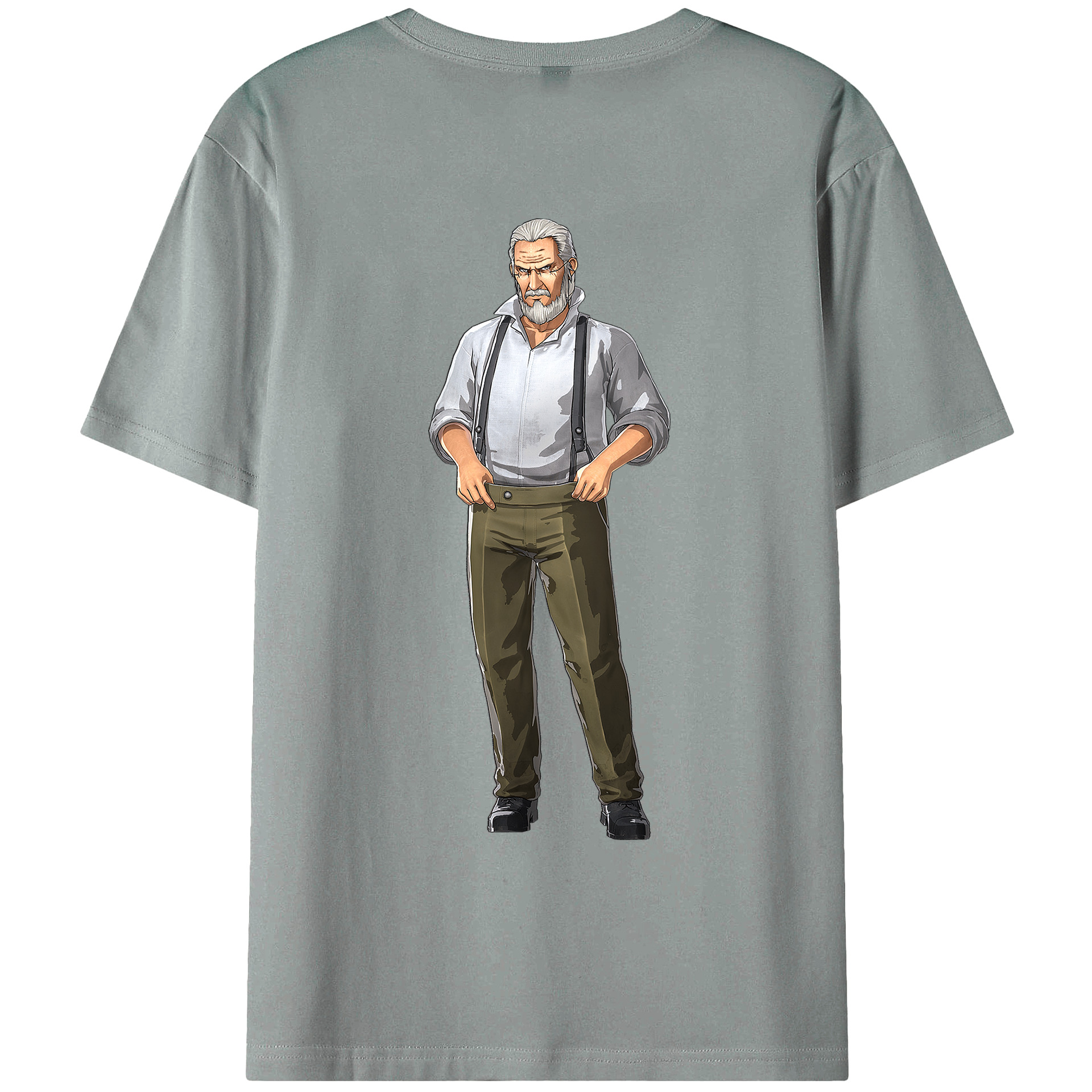 （画像用） 進撃の巨人 Attack on Titan 綿100％ メンズ半袖Tシャツ（バックプリント） 通気性